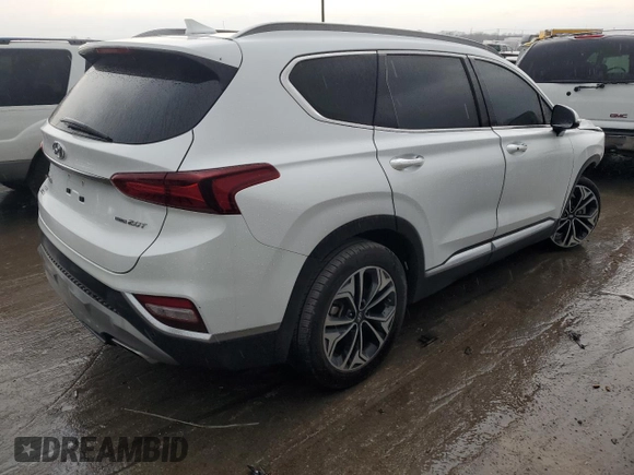2019 Hyundai Santa Fe Ultimate with VIN 5NMS5CAA4KH021309, listed as a Copart auction lot 36098413 with 76,221 mi miles. Bid and sale history available at carsss.com. Image 3.