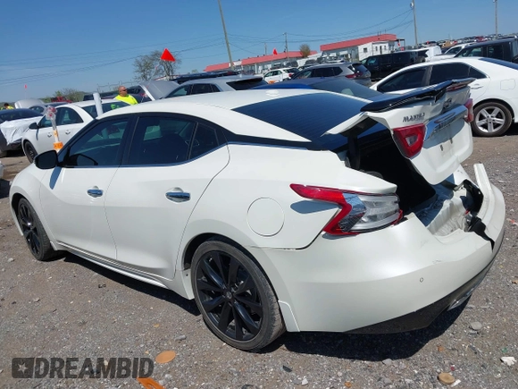 2017 Nissan Maxima SV with VIN 1N4AA6AP0HC378092, listed as a IAAI auction lot 42052605 with 193,999 mi miles and . Bid and sale history available at DreamBid. Image 6.