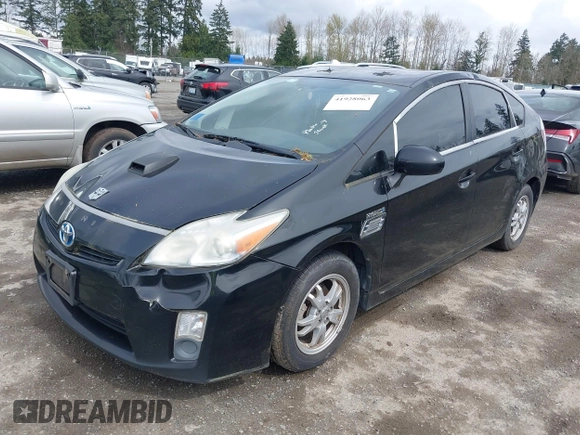 2010 Toyota Prius II with VIN JTDKN3DU1A0068687, listed as a IAAI auction lot 41928063 with 391,834 mi miles. Bid and sale history available at carsss.com. Image 2.