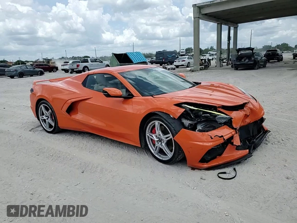 2023 Chevrolet Corvette 2LT with VIN 1G1YB3D45P5105635, listed as a Copart auction lot 59577785 with 16,595 mi miles and Salvage title. Bid and sale history available at DreamBid. Image 13.