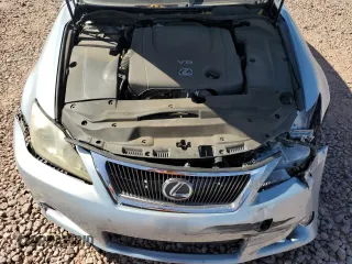 2010 Lexus IS 250 C with VIN JTHFF2C28A2513695, listed as a Copart auction lot 53727825 with 47,955 mi miles and Salvage title. Bid and sale history available at DreamBid. Image 11.