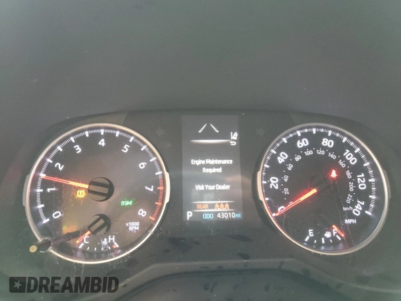 2020 Toyota RAV4 XLE with VIN 2T3W1RFV0LW084934, listed as a Copart auction lot 65985795 with 43,010 mi miles and Salvage title. Bid and sale history available at DreamBid. Image 9.