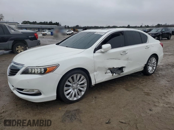 2014 Acura RLX Advance with VIN JH4KC1F98EC006189, listed as a Copart auction lot 86255644 with 105,123 mi miles and Salvage Title. Bid and sale history available at DreamBid. Image 1.