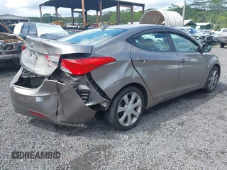 2013 Hyundai Elantra Limited with VIN 5NPDH4AE7DH419645, listed as a IAAI auction lot 41538041 with 53,935 mi miles and . Bid and sale history available at DreamBid. Image 4.