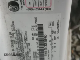 2012 Lincoln MKZ z VIN 3LNHL2GC3CR828095, wystawiony jako Copart lot #55581215 z przebiegiem 99 232 mil mil oraz Szkoda całkowita • Salvage title. Historia ofert i sprzedaży dostępna na DreamBid. Obrazek 12.