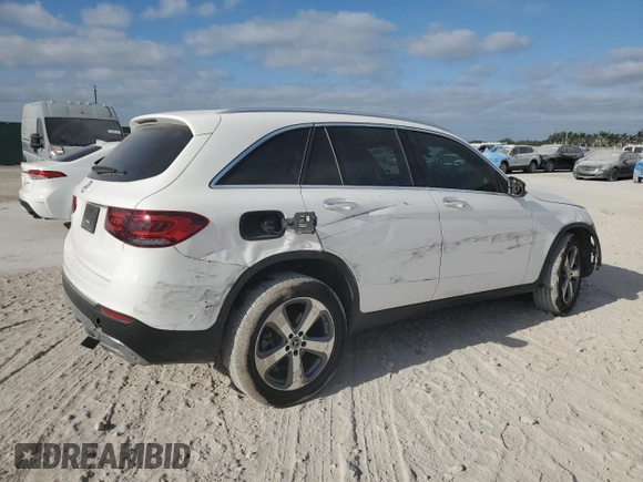 2022 Mercedes-Benz GLC 300 with VIN W1N0G8DB4NV394837, listed as a Copart auction lot 53831495 with 47,113 mi miles and Non repairable. Bid and sale history available at DreamBid. Image 3.