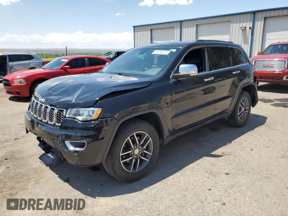 2017 Jeep Grand Cherokee Limited with VIN 1C4RJFBG2HC836517, listed as a Copart auction lot 59794375 with 72,555 mi miles and Salvage title. Bid and sale history available at DreamBid. Image 1.