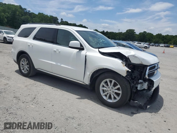 2020 Dodge Durango SXT with VIN 1C4RDHAG7LC307528, listed as a Copart auction lot 59709415 with 79,243 mi miles and Salvage title. Bid and sale history available at DreamBid. Image 4.