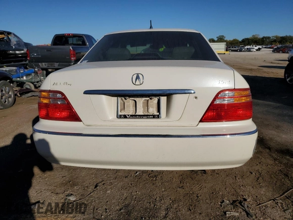 2002 Acura RL with VIN JH4KA96542C003755, listed as a Copart auction lot 77580384 with 153,548 mi miles and Salvage Title. Bid and sale history available at carsss.com. Image 6.