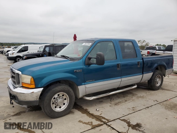 2001 Ford Super Duty F-250 XL with VIN 1FTNW20F91EA13290, listed as a Copart auction lot 72822394 with 273,325 mi miles and Clean Title. Bid and sale history available at carsss.com. Image 1.