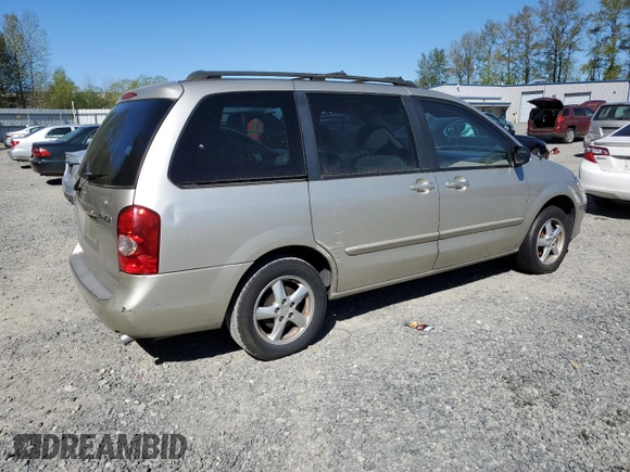 2003 Mazda MPV LX with VIN JM3LW28A230360399, listed as a Copart auction lot 53584885 with 166,441 mi miles and Clean Title. Bid and sale history available at carsss.com. Image 3.