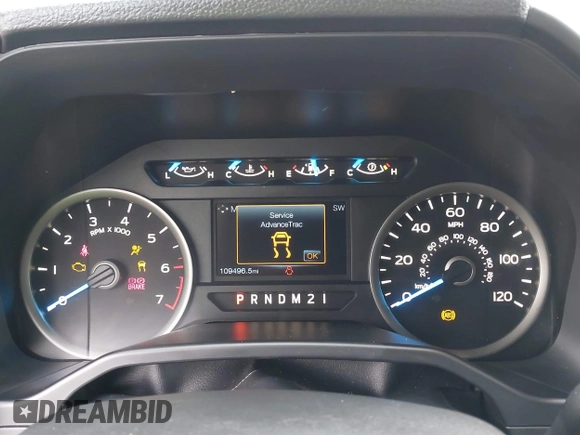 2015 Ford F-150 XL with VIN 1FTEW1CG4FKE75957, listed as a IAAI auction lot 41722268 with 109,496 mi miles. Bid and sale history available at carsss.com. Image 7.