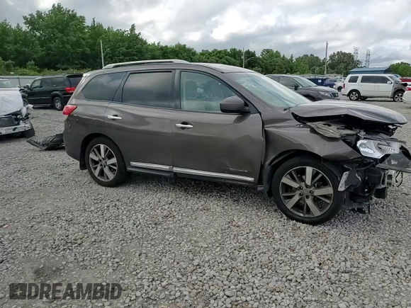 2016 Nissan Pathfinder Platinum с VIN 5N1AR2MN7GC620411, выставлен на аукционе Copart как лот 58701515 с пробегом 157 726 миль миль и Списание • Salvage title. История ставок и продаж доступна на DreamBid. Изображение 14.
