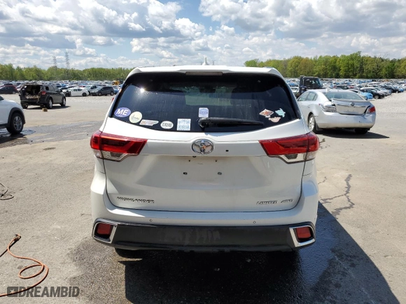 2017 Toyota Highlander Limited with VIN 5TDDZRFH8HS417304, listed as a Copart auction lot 52291805 with 103,868 mi miles and Salvage Title. Bid and sale history available at carsss.com. Image 6.