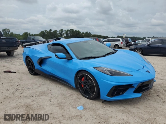 2021 Chevrolet Corvette 1LT with VIN 1G1YA2D42M5114172, listed as a Copart auction lot 70053944 with 0 mi miles and Salvage Title. Bid and sale history available at carsss.com. Image 4.