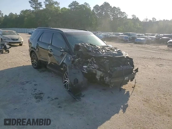 2017 Ford Explorer Sport with VIN 1FM5K8GT3HGE02494, listed as a Copart auction lot 52306555 with 106,960 mi miles and Salvage title. Bid and sale history available at DreamBid. Image 11.