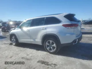 2018 Toyota Highlander Limited with VIN 5TDDZRFH2JS905959, listed as a Copart auction lot 89120965 with 75,621 mi miles and Salvage title. Bid and sale history available at DreamBid. Image 2.