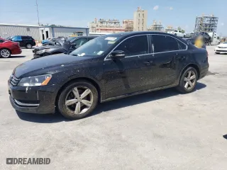 2013 Volkswagen Passat SE w/Sunroof with VIN 1VWBH7A38DC128488, listed as a Copart auction lot 53741205 with 149,118 mi miles and Salvage Title. Bid and sale history available at carsss.com. Image 1.