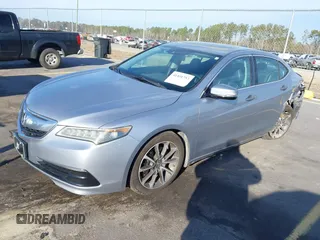 2015 Acura TLX V6 Tech with VIN 19UUB2F51FA017999, listed as a IAAI auction lot 41451757 with 123,619 mi miles. Bid and sale history available at carsss.com. Image 20.