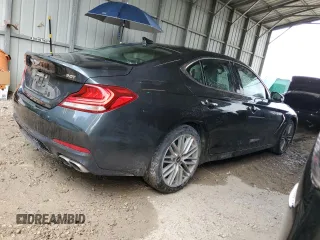 2020 Genesis G70 2.0T with VIN KMTG34LA2LU047675, listed as a Copart auction lot 59185575 with 117,385 mi miles and Non repairable. Bid and sale history available at DreamBid. Image 3.
