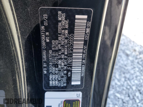 2023 Toyota GR86 Premium with VIN JF1ZNBE13P9756665, listed as a Copart auction lot 80560784 with 26,767 mi miles and Non Repairable. Bid and sale history available at carsss.com. Image 13.
