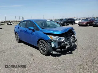 2021 Nissan Versa SV with VIN 3N1CN8EV4ML834866, listed as a Copart auction lot 62489485 with 74,300 mi miles and Salvage title. Bid and sale history available at DreamBid. Image 14.