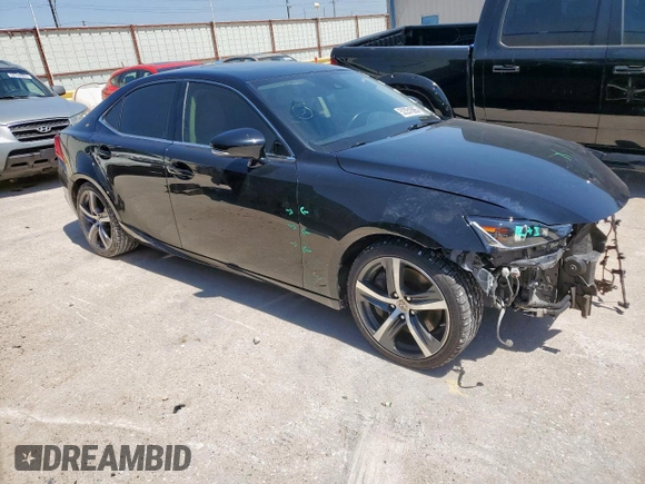 2018 Lexus IS with VIN JTHBA1D23J5063829, listed as a Copart auction lot 52351695 with 101,071 mi miles and Salvage Title. Bid and sale history available at carsss.com. Image 4.