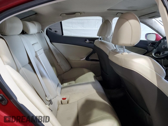 2011 Lexus IS 250 with VIN JTHCF5C20B5047877, listed as a Copart auction lot 50927545 with 189,854 mi miles and Salvage title. Bid and sale history available at DreamBid. Image 10.