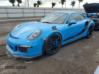 2016 Porsche 911 GT3 RS with VIN WP0AF2A98GS192732, listed as a Copart auction lot 74796104 with 0 mi miles and Salvage Title. Bid and sale history available at carsss.com. Image 1.