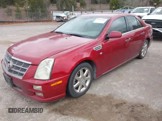 2008 Cadillac STS RWD w/1SB with VIN 1G6DK67V480136615, listed as a IAAI auction lot 41834987 with 163,842 mi miles. Bid and sale history available at carsss.com. Image 2.