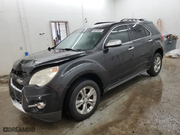 2011 Chevrolet Equinox LT w/2LT with VIN 2CNALPEC9B6475935, listed as a Copart auction lot 46810585 with 164,142 mi miles and Salvage Title. Bid and sale history available at carsss.com. Image 1.