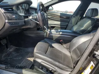2013 BMW 7 Series 750Li xDrive with VIN WBAYF8C58DD139800, listed as a Copart auction lot 51087605 with 124,436 mi miles and Salvage Title. Bid and sale history available at carsss.com. Image 7.