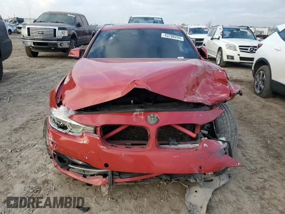 2016 BMW 3 Series 328i with VIN WBA8E9C58GK644678, listed as a Copart auction lot 43706255 with Not Provided miles and Salvage Title. Bid and sale history available at DreamBid. Image 5.