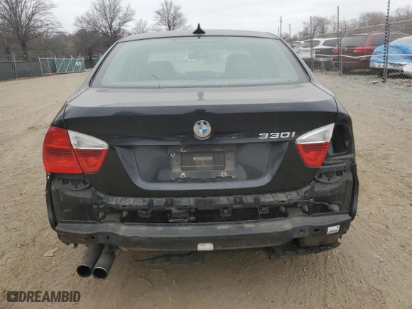 2006 BMW 3 Series 330i with VIN WBAVB335X6PS15021, listed as a Copart auction lot 49242155 with 71,598 mi miles and Salvage Title. Bid and sale history available at carsss.com. Image 6.