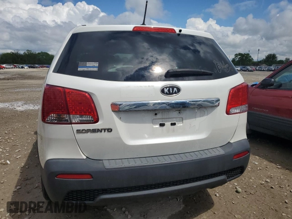 2012 Kia Sorento LX with VIN 5XYKTCA66CG212436, listed as a Copart auction lot 56780345 with 220,396 mi miles and Clean Title. Bid and sale history available at DreamBid. Image 6.
