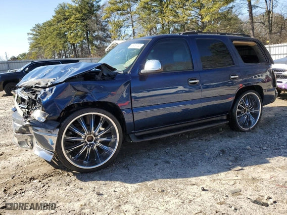 2002 Chevrolet Tahoe LT with VIN 1GNEC13Z92R313048, listed as a Copart auction lot 43463735 with 253,155 mi miles and Salvage Title. Bid and sale history available at carsss.com. Image 1.