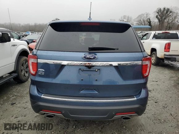 2018 Ford Explorer XLT with VIN 1FM5K7D80JGB51191, listed as a Copart auction lot 45317495 with 133,355 mi miles and Salvage Title. Bid and sale history available at DreamBid. Image 6.