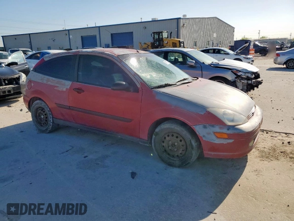 2000 Ford Focus ZX3 with VIN 3FAFP313XYR101516, listed as a Copart auction lot 51911325 with 180,653 mi miles and Salvage title. Bid and sale history available at DreamBid. Image 4.