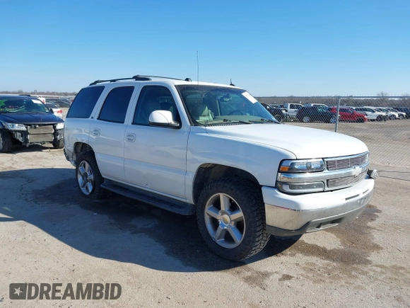 2005 Chevrolet Tahoe Z71 with VIN 1GNEC13T25R108333, listed as a IAAI auction lot 41473619 with 193,335 mi miles and . Bid and sale history available at DreamBid. Image 1.