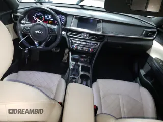 2016 Kia Optima SXL Turbo with VIN 5XXGV4L26GG052021, listed as a Copart auction lot 54018535 with 109,409 mi miles and Salvage title. Bid and sale history available at DreamBid. Image 8.