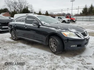 2011 Lexus GS 350 with VIN JTHCE1KS9B0029646, listed as a Copart auction lot 41585845 with 198,681 mi miles and Salvage Title. Bid and sale history available at carsss.com. Image 4.