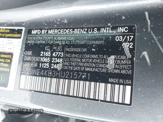 2017 Mercedes-Benz C 300 with VIN 55SWF4KB3HU215771, listed as a IAAI auction lot 41229717 with 66,676 mi miles and . Bid and sale history available at DreamBid. Image 9.