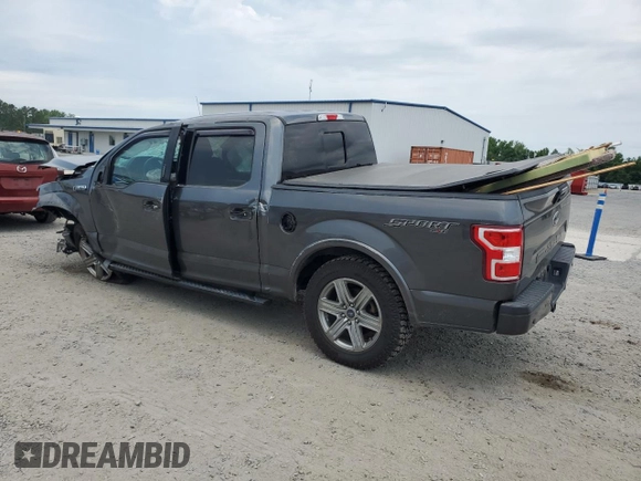 2018 Ford F-150 XL with VIN 1FTEW1E54JFD50664, listed as a Copart auction lot 57517945 with 106,649 mi miles and Salvage title. Bid and sale history available at DreamBid. Image 2.