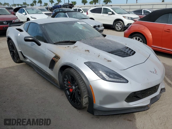 2015 Chevrolet Corvette Z06 2LZ with VIN 1G1YS2D61F5604717, listed as a Copart auction lot 74477974 with 0 mi miles and Salvage Title. Bid and sale history available at carsss.com. Image 4.