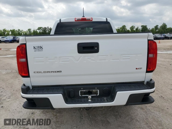 2021 Chevrolet Colorado 2WD LT with VIN 1GCGSCEN3M1135858, listed as a Copart auction lot 54905915 with 86,862 mi miles and Salvage Title. Bid and sale history available at DreamBid. Image 6.