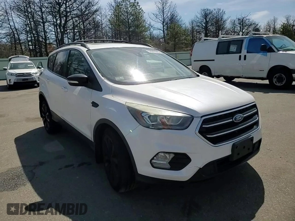 2017 Ford Escape Titanium with VIN 1FMCU9J90HUB19038, listed as a Copart auction lot 53947575 with 94,462 mi miles and Salvage Title. Bid and sale history available at carsss.com. Image 14.