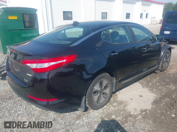 2012 Kia Optima Hybrid with VIN KNAGM4AD8C5013501, listed as a IAAI auction lot 41967304 with 181,673 mi miles. Bid and sale history available at carsss.com. Image 4.