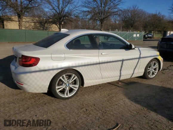 2015 BMW 2 Series 228i with VIN WBA1F9C51FVW98724, listed as a Copart auction lot 48041775 with 64,146 mi miles and Salvage Title. Bid and sale history available at carsss.com. Image 3.