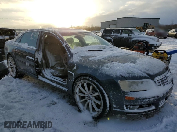 2004 Audi A8 L with VIN WAUML44E54N000619, listed as a Copart auction lot 42186195 with 174,331 mi miles and Salvage Title. Bid and sale history available at carsss.com. Image 4.