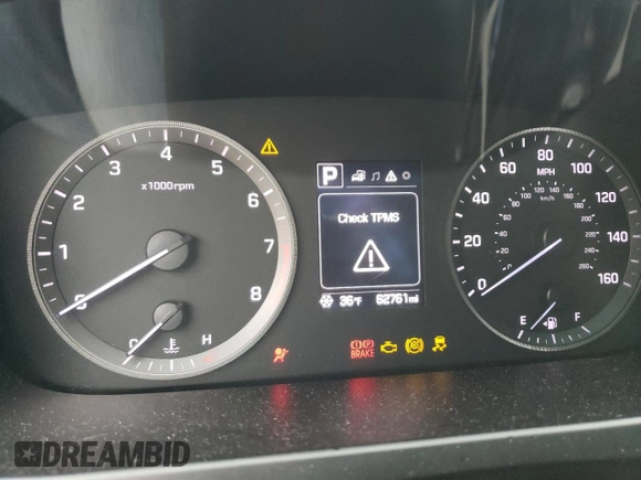 2016 Hyundai Sonata Sport with VIN 5NPE34AF5GH391425, listed as a Copart auction lot 52897415 with 62,761 mi miles and Clean Title. Bid and sale history available at DreamBid. Image 9.